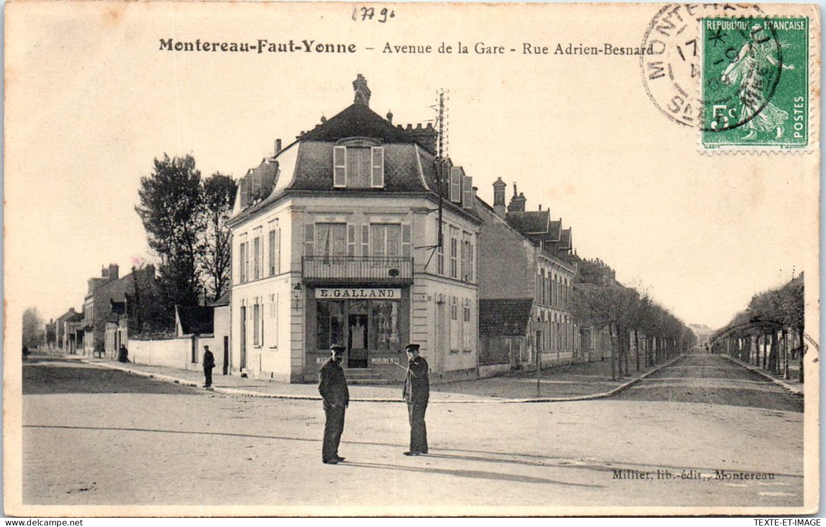 77 MONTEREAU FAUT YONNE - Avenue De La Gare, Rue Besnard - Montereau