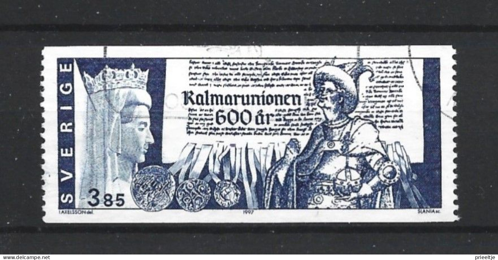 Sweden 1997 Kalmar Union 600th Anniv. Y.T. 1966 (0) - Used Stamps