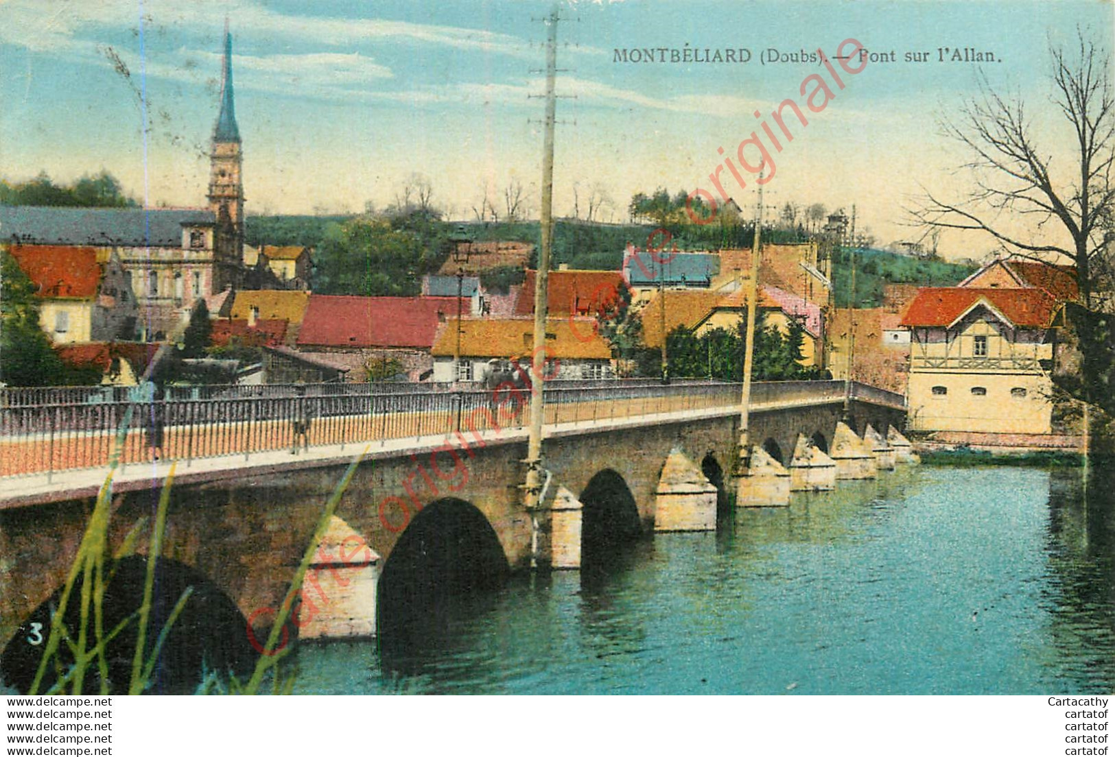 25.  MONTBELIARD .  Pont Sur L'Allan . - Montbéliard