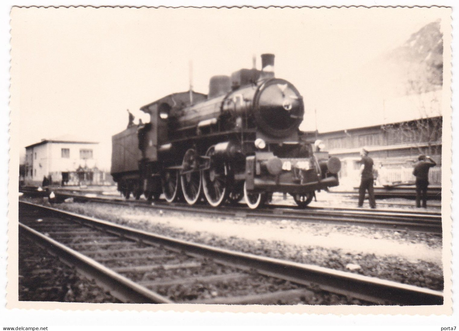 TRENO - LOCOMOTIVA  A VAPORE - FOTOGRAFIA ORIGINALE - Eisenbahnen