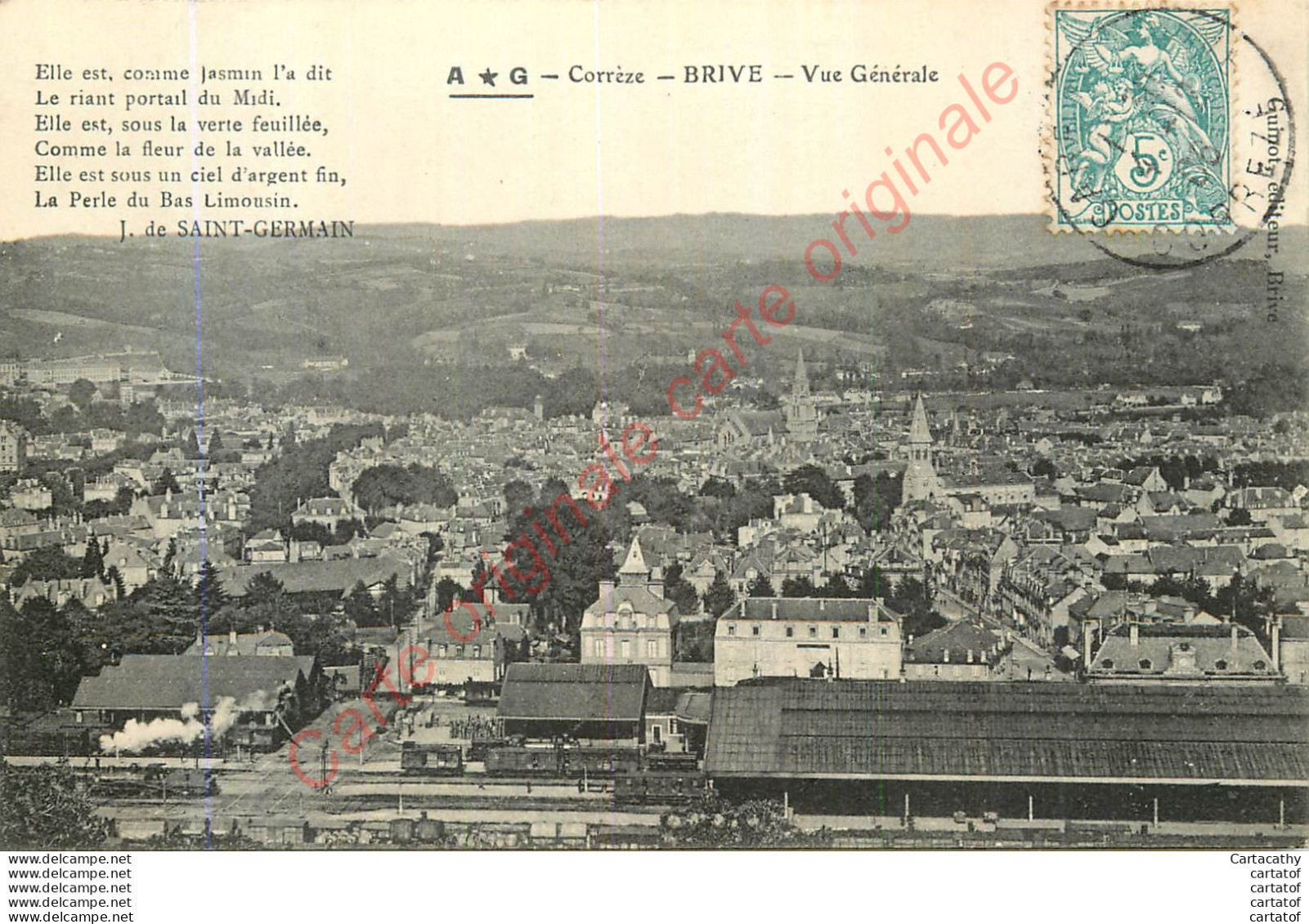 19.  BRIVE .  Vue Générale . - Brive La Gaillarde