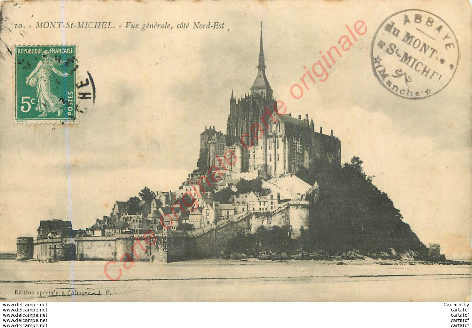 50.  LE MONT SAINT-MICHEL .  Vue Générale Côté Nord-Est . - Le Mont Saint Michel