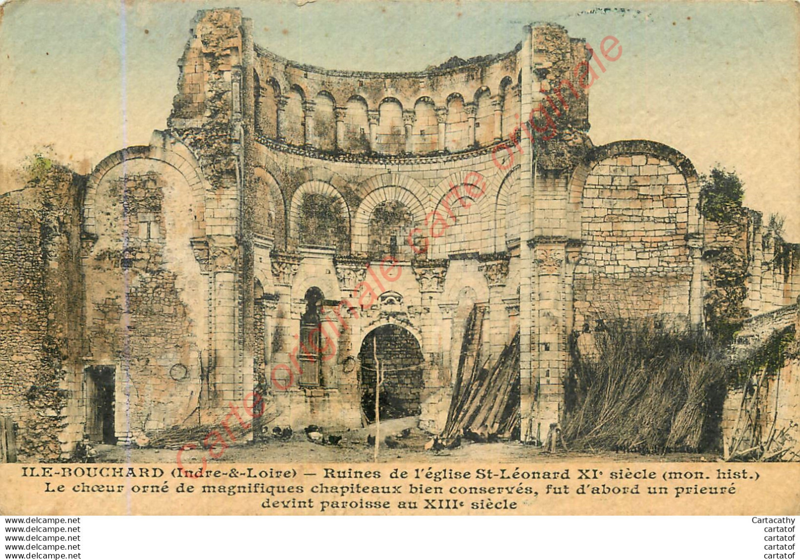 37.  ILE BOUCHARD .  Ruines De L'église St-Léonard . - L'Île-Bouchard