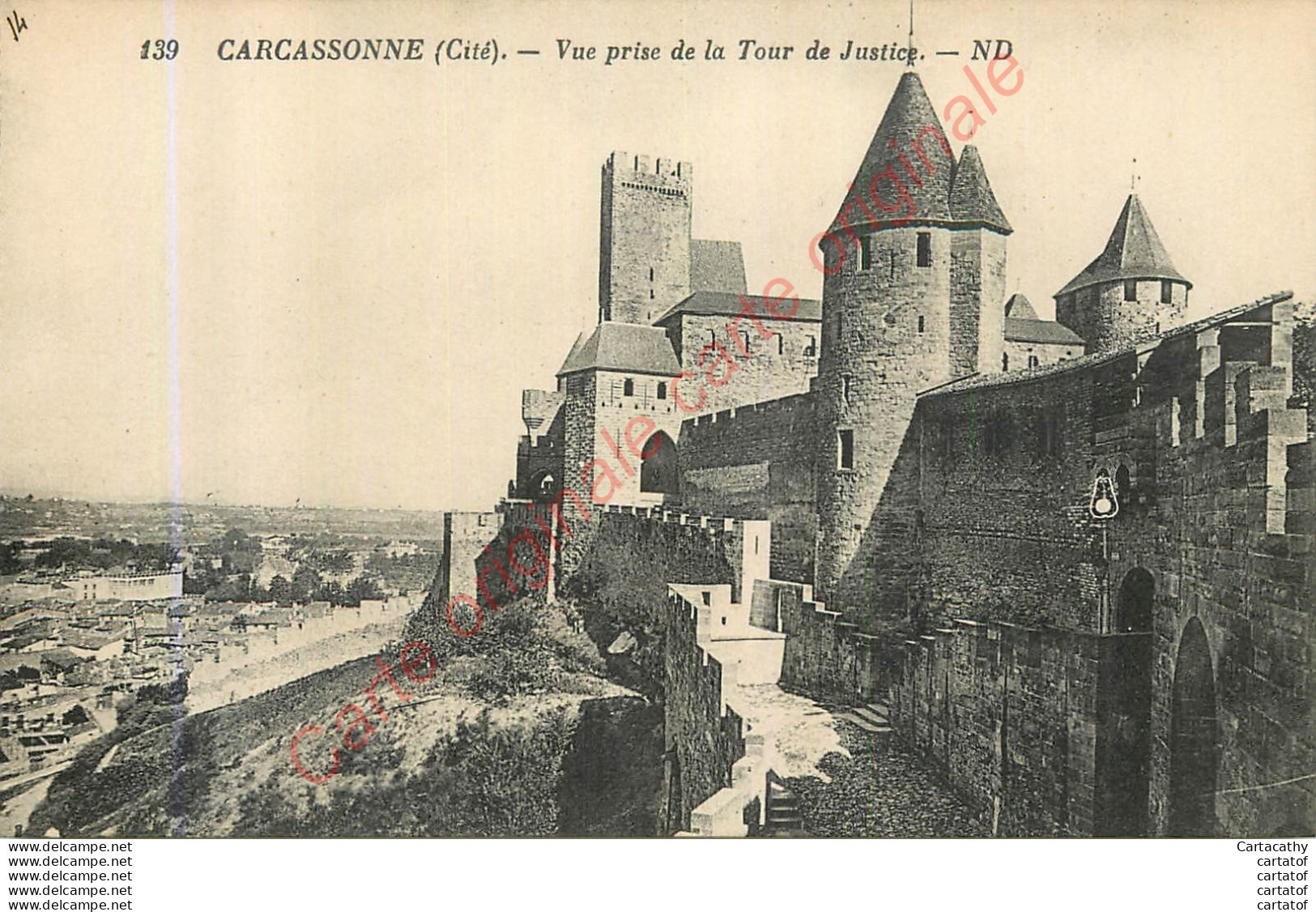 11.  CARCASSONNE .  Vue Prise De La Tour De Justice . - Carcassonne