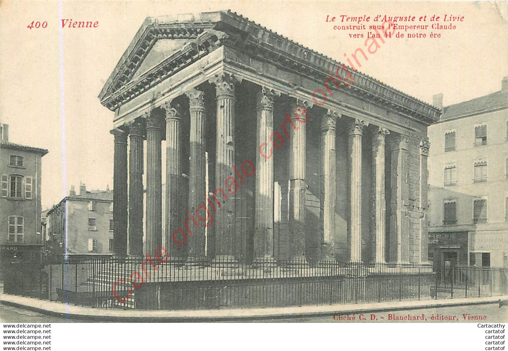 38.  VIENNE . Le Temple D'Auguste Et De Livie . - Vienne
