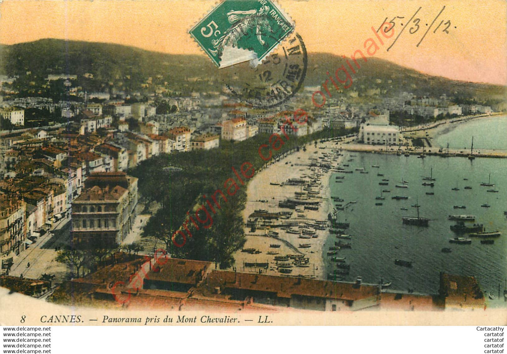 06.  CANNES .  Panorama Pris Du Mont Chevalier . - Cannes
