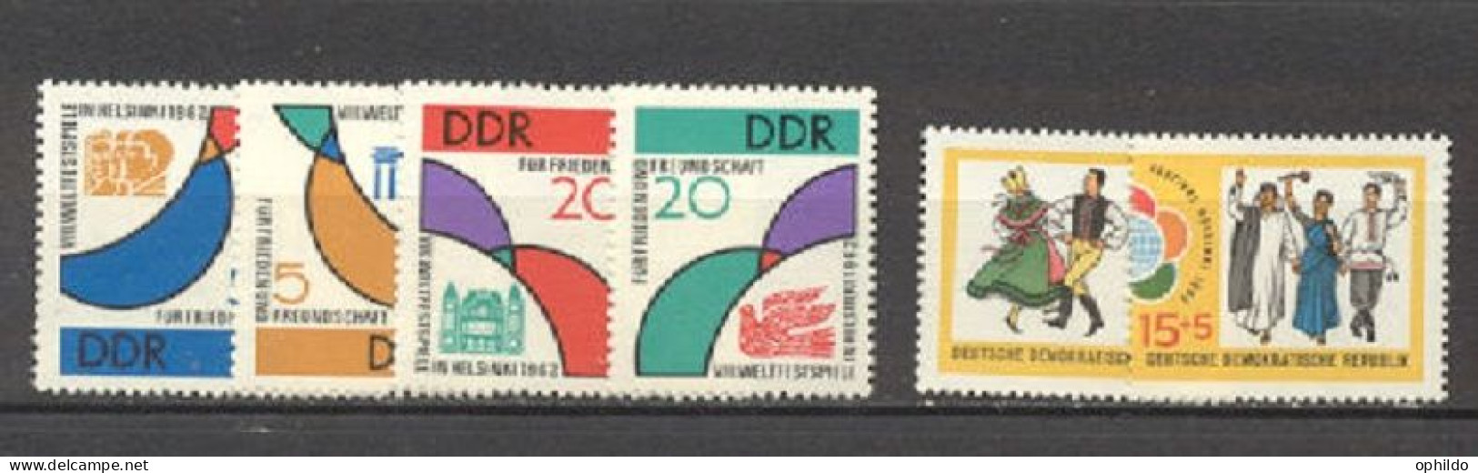 DDR    614/619   * *  TB    Tous Detachés Cote 17 Euro - Unused Stamps
