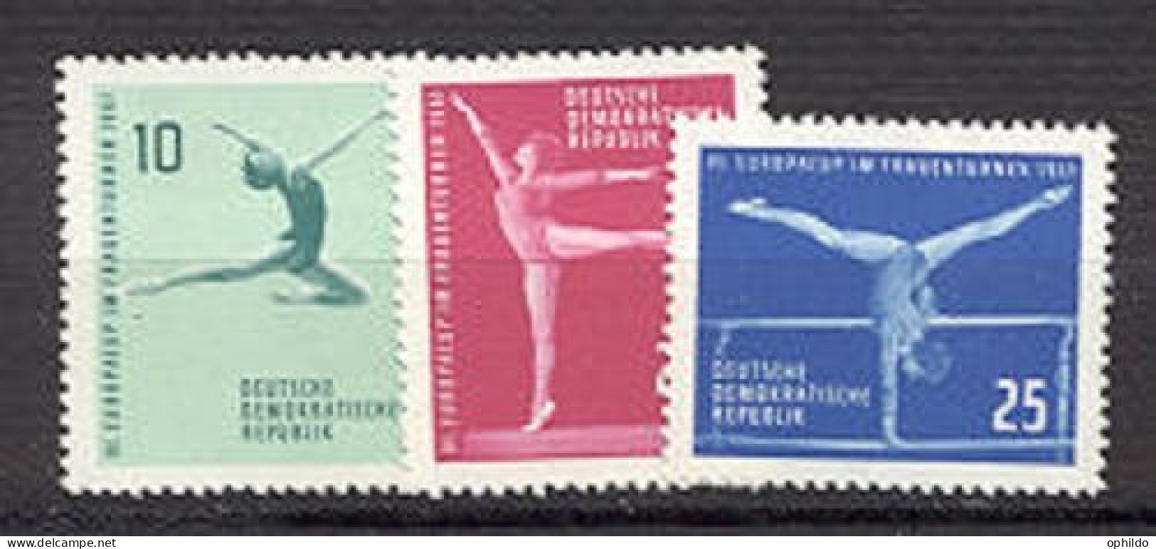 DDR    546/548  * *    TB   Sport  Cote 7.50 Euro  - Unused Stamps