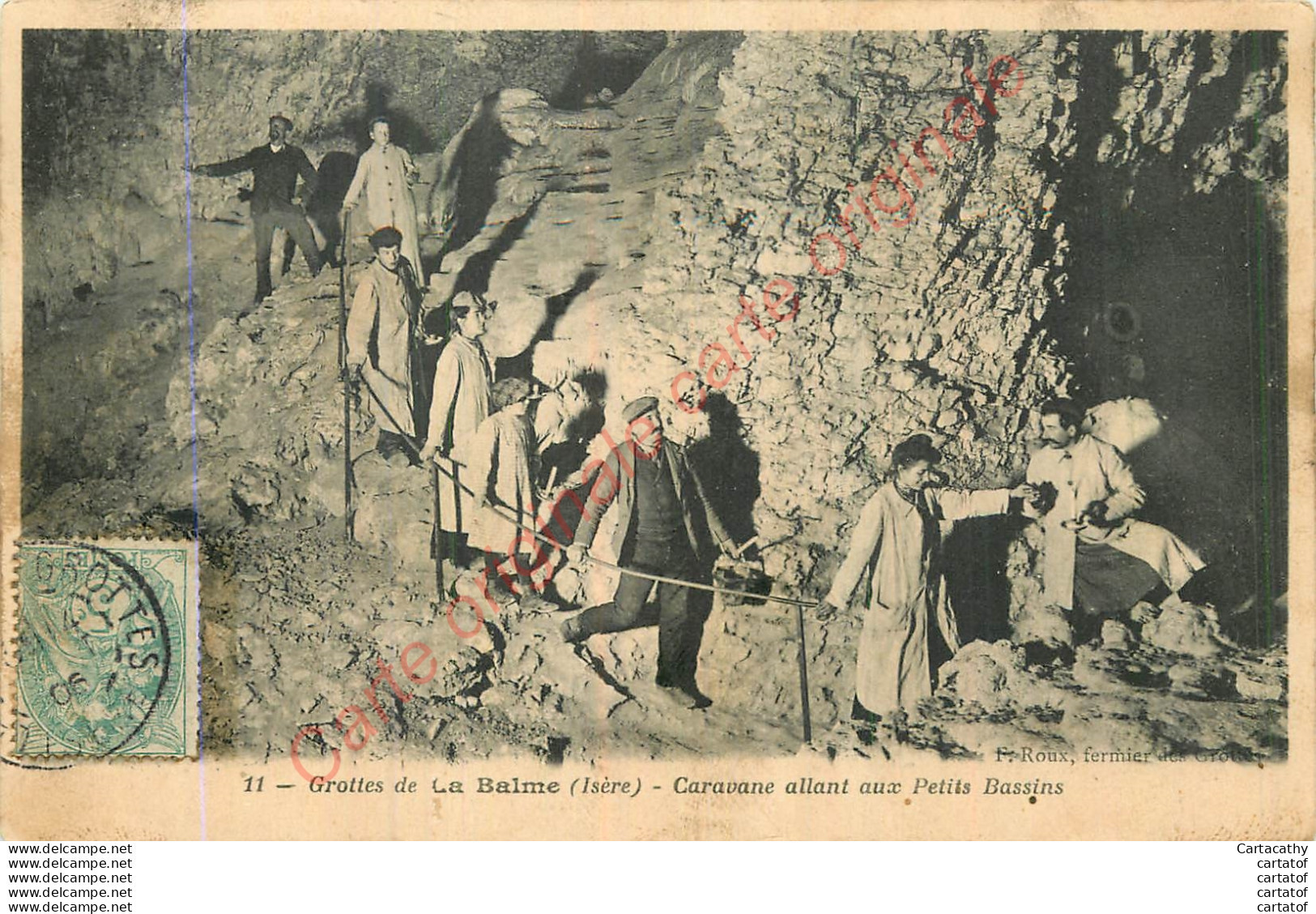 38. Grottes De LA BALME . Caravane Allant Aux Petits Bassins . - La Balme-les-Grottes