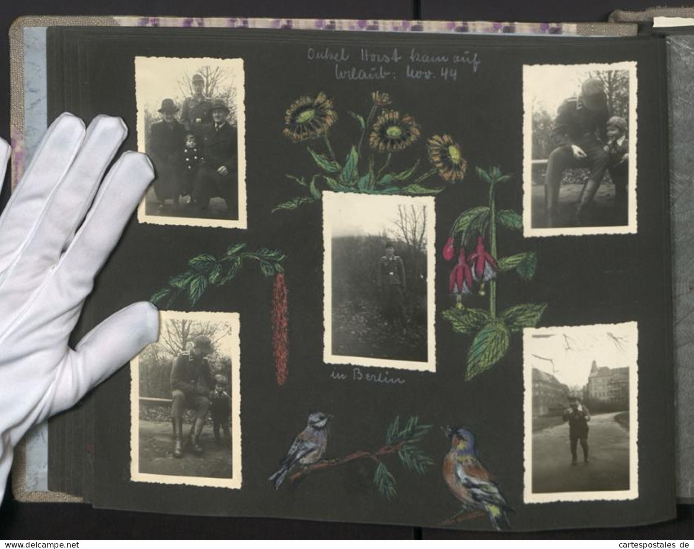 Fotoalbum Mit 200 Fotografien, Mutterglück, Familie Bosse (1942-1958), Kinderfotos, Kinderwagen, Soldat In Uniform  - Albumes & Colecciones