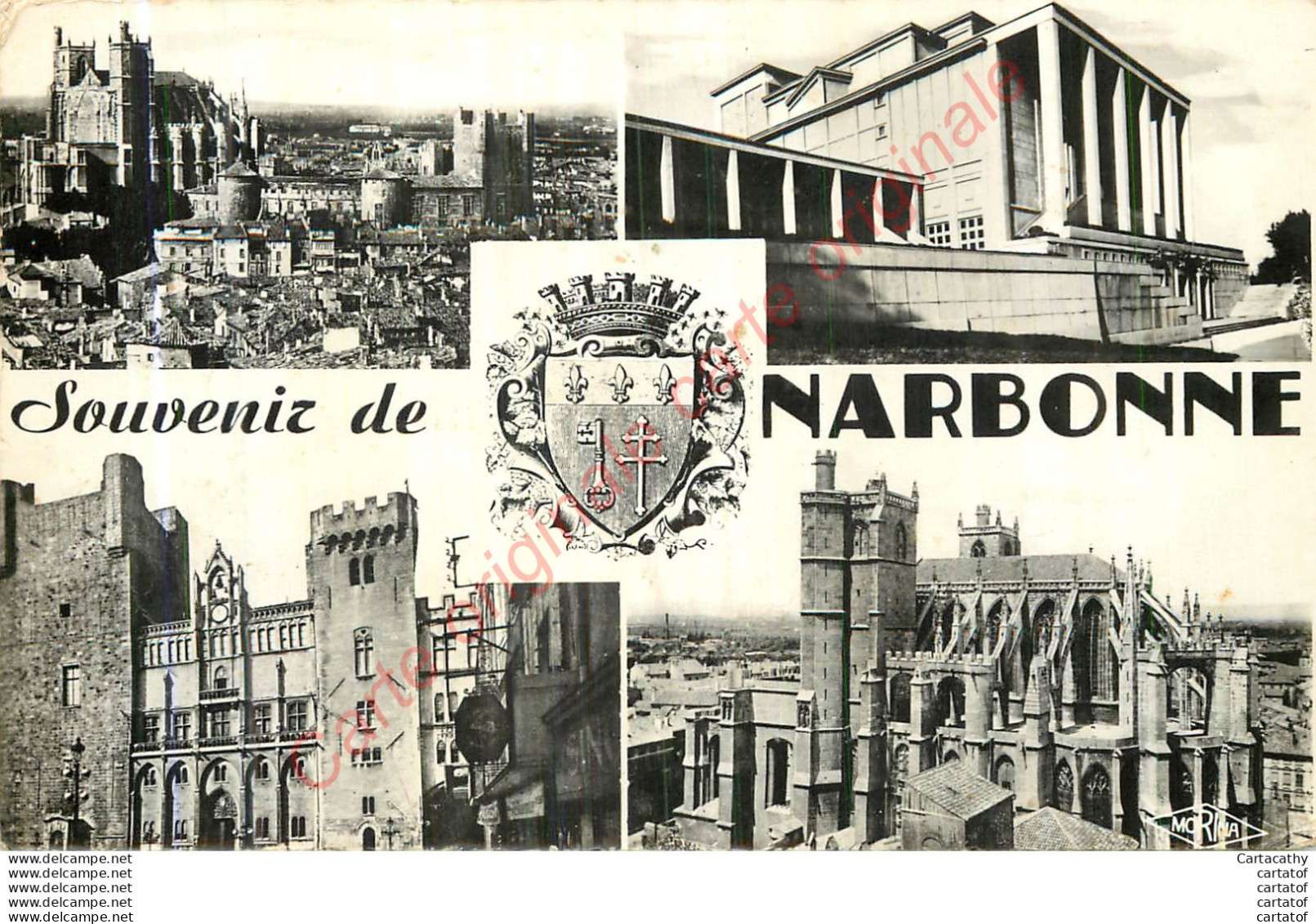 11.  Souvenir De NARBONNE . CP Multivues. - Narbonne
