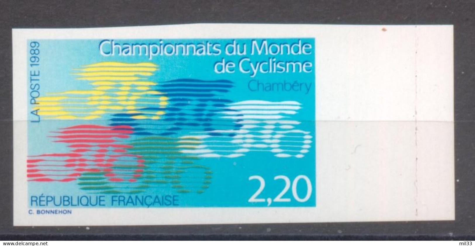Championnats De Cyclisme YT 2590 De 1989 Sans Trace De Charnière - Ohne Zuordnung