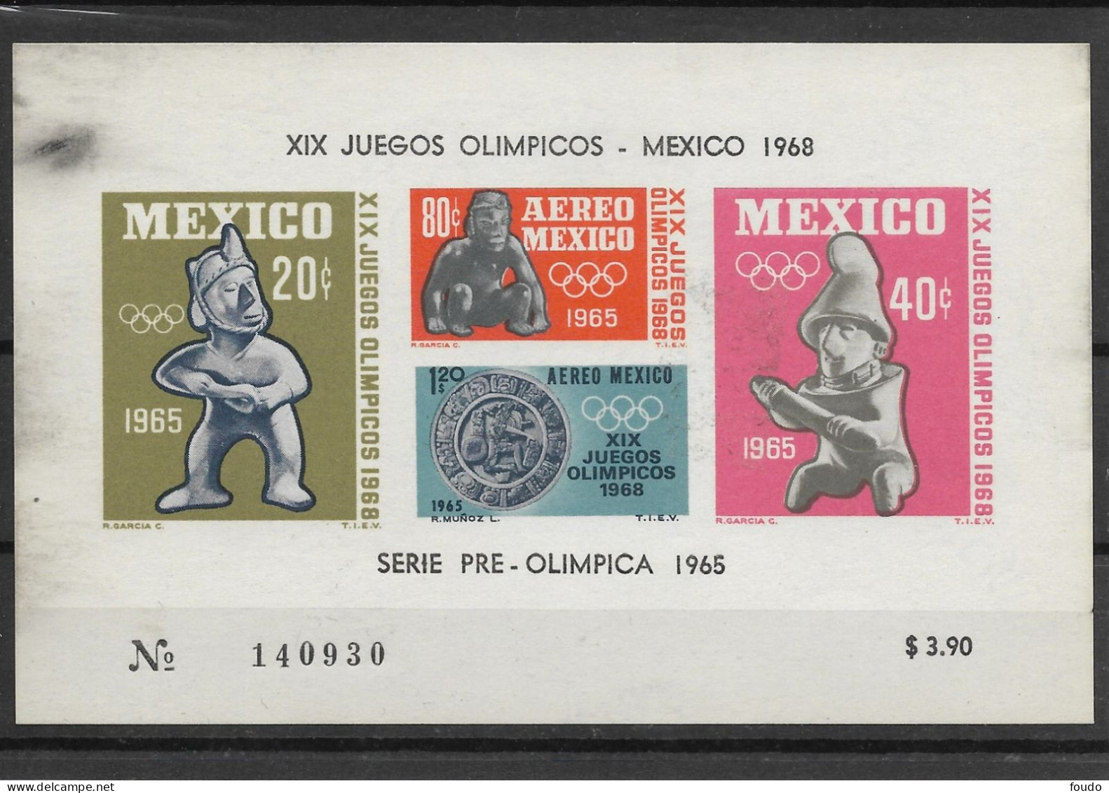 MEXIQUE 1965: Bloc Preolympique** - Mexiko