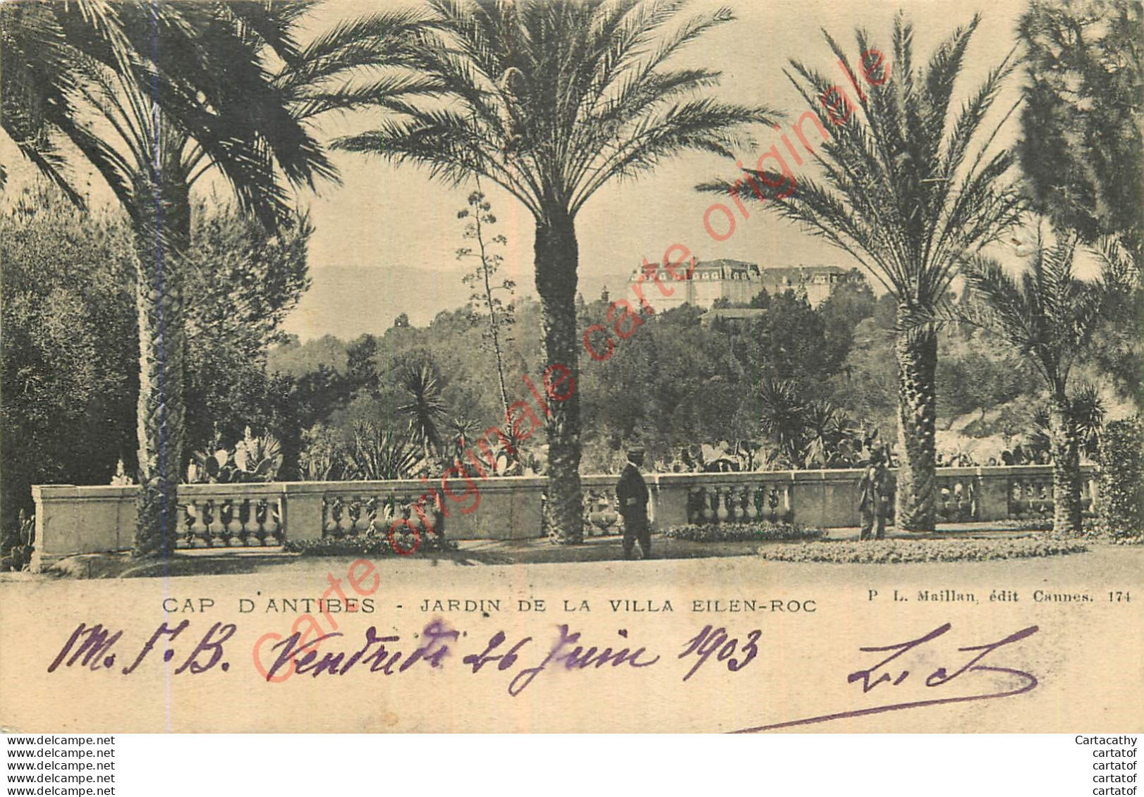 06.  CAP D'ANTIBES .  Jardin De La Villa Eilen Roc . - Cap D'Antibes - La Garoupe