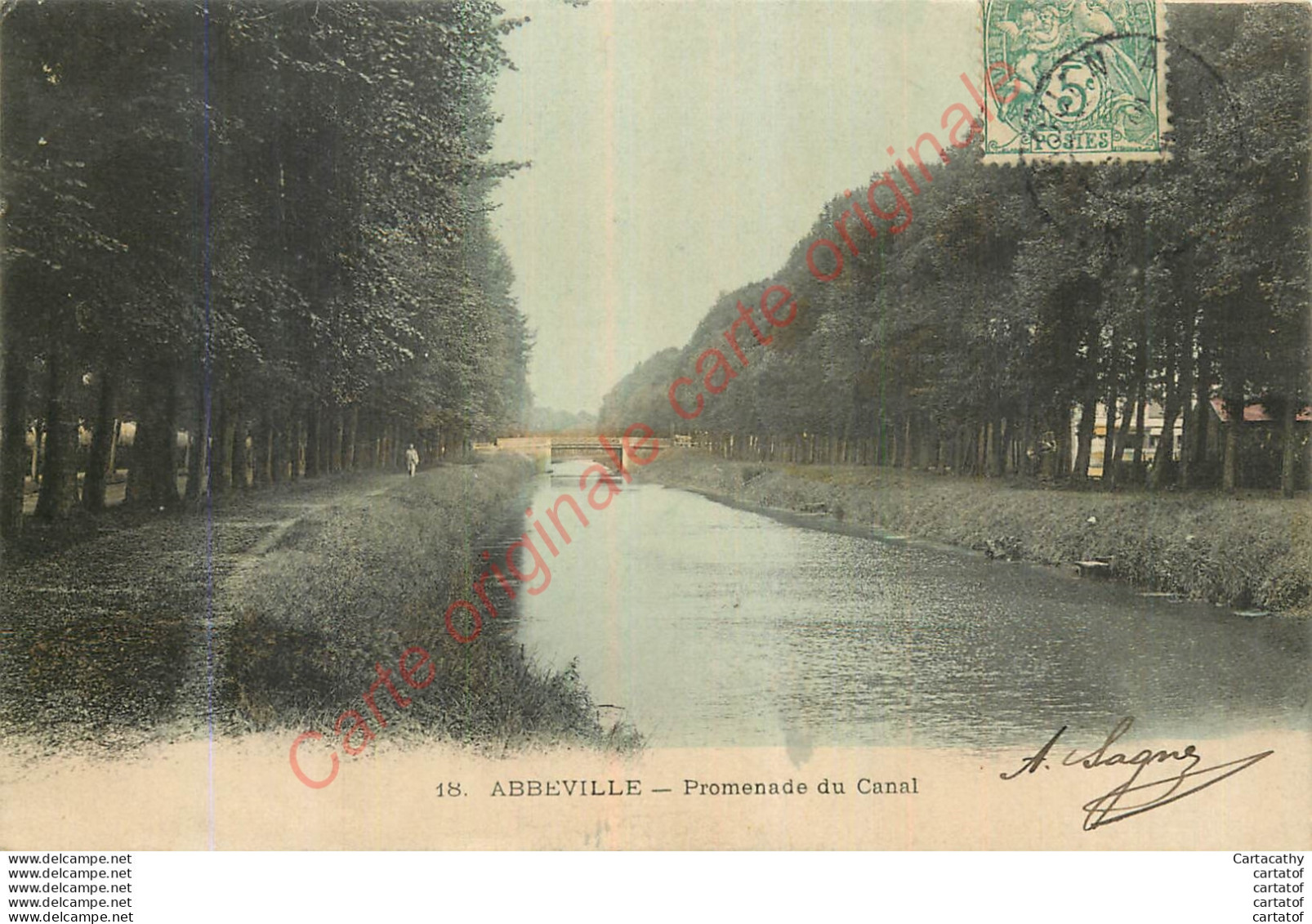 80.  ABBEVILLE .  Promenade Du Canal . - Abbeville