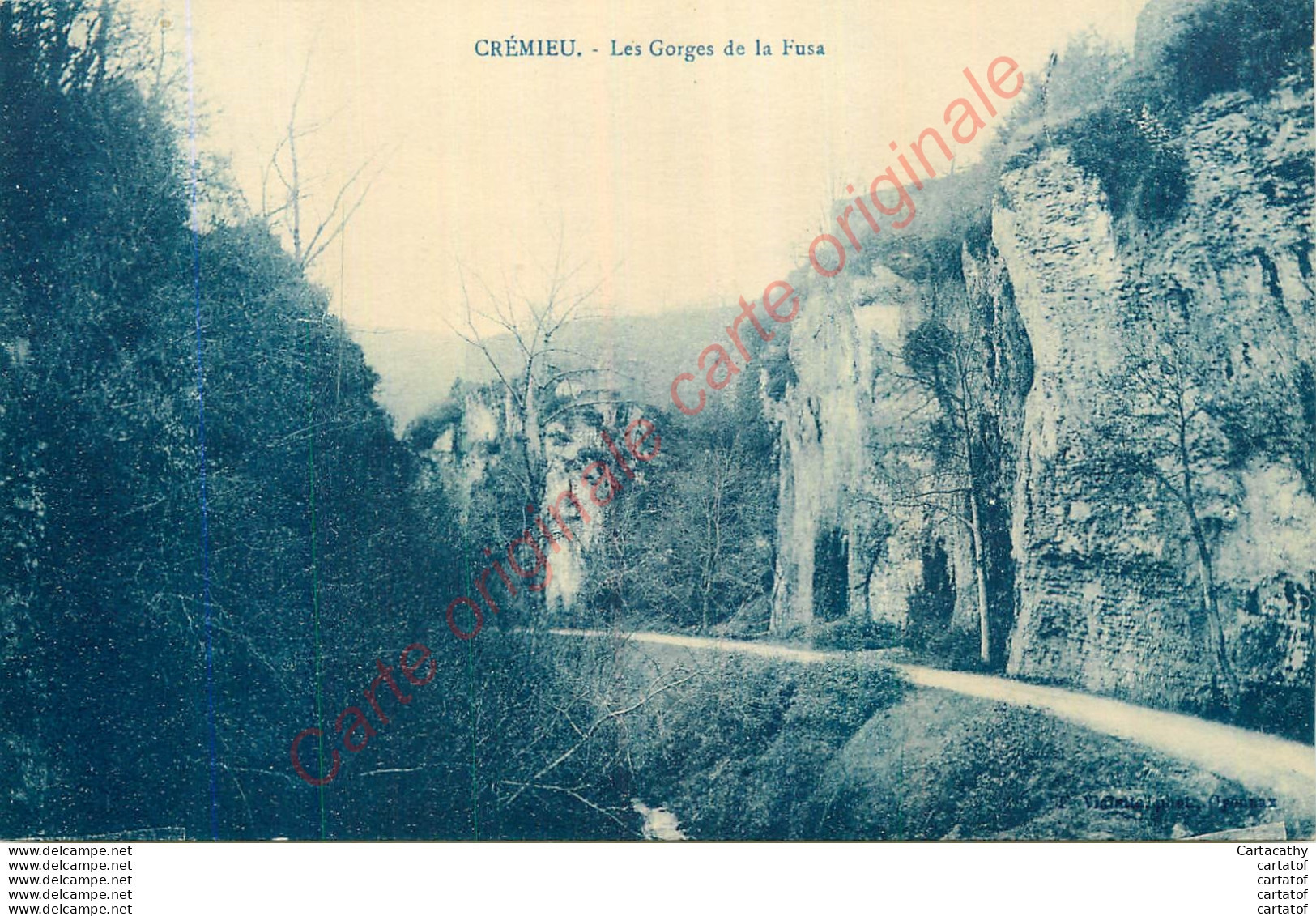 38.  CREMIEU .  Les Gorges De La Fusa . - Crémieu