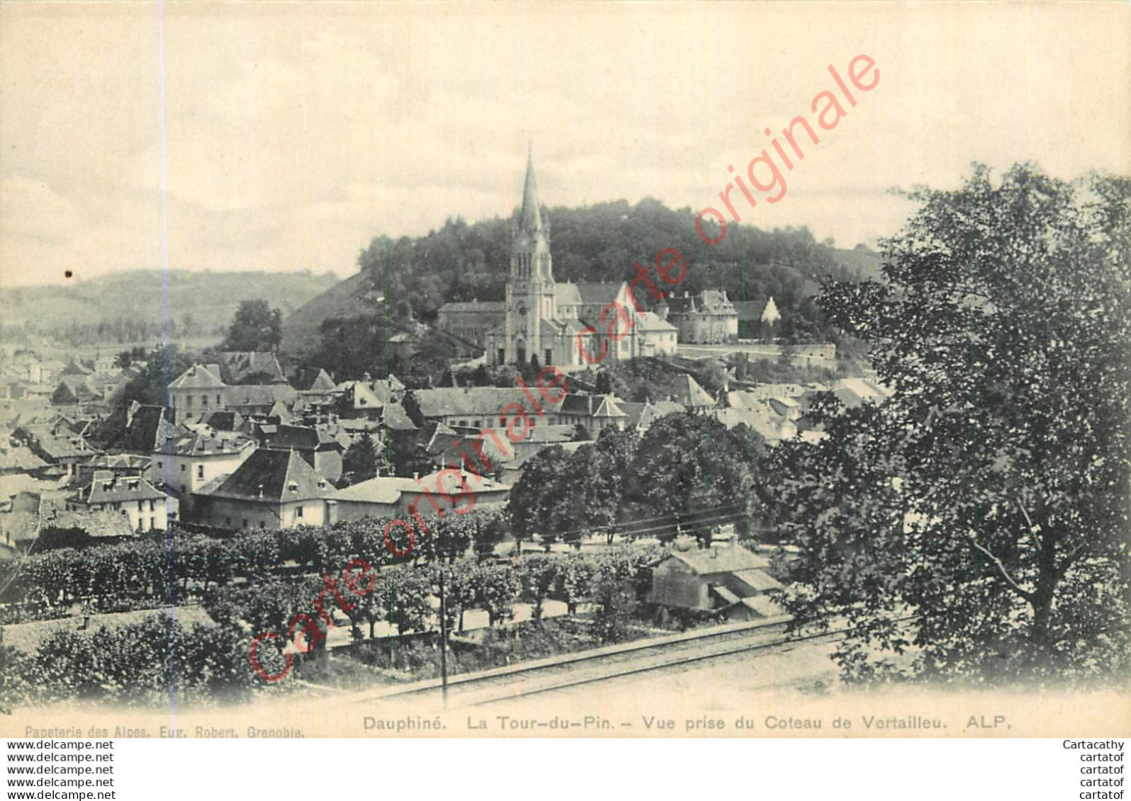 38.  LA TOUR DU PIN .  Vue Prise Du Coteau De Vertailleu . - La Tour-du-Pin