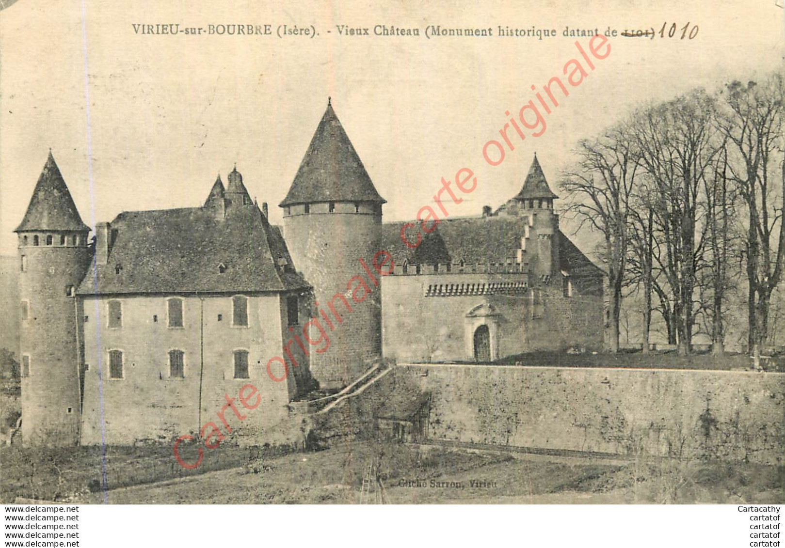 38.  VIRIEU Sur BOURBRE .  Vieux Château . - Virieu