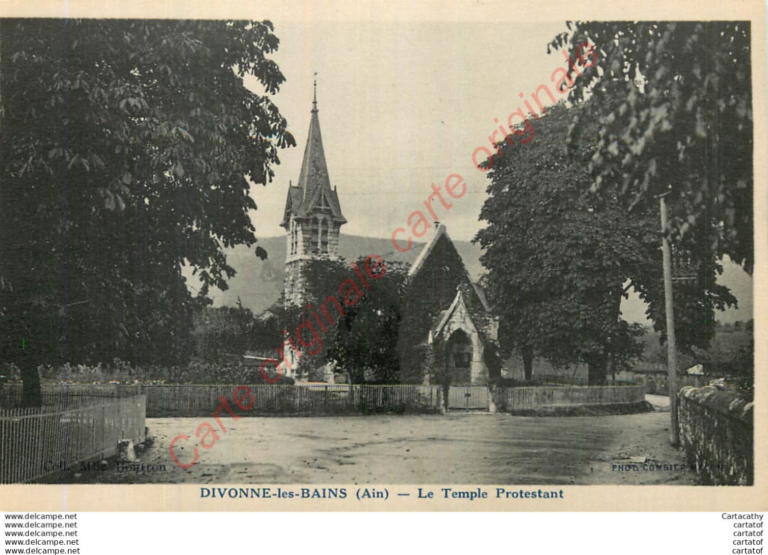01.   DIVONNE LES BAINS .  Le Temple Protestant . - Divonne Les Bains