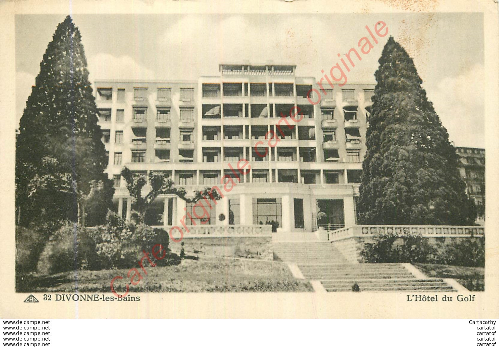 01.   DIVONNE LES BAINS .  Hôtel Du Golf . - Divonne Les Bains