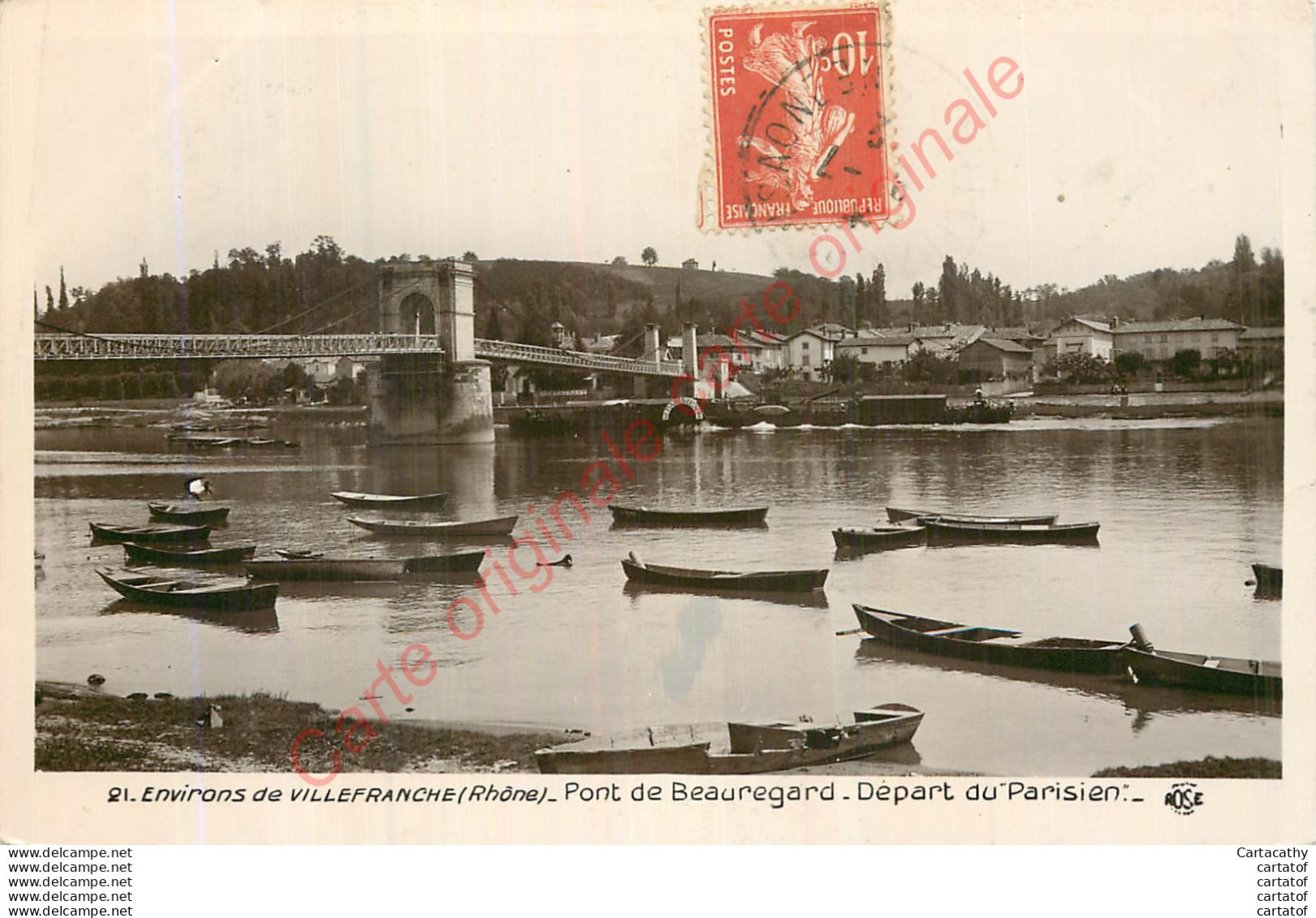 69. VILLEFRANCHE .  Pont De BEAUREGARD .  Départ Du Parisien . - Villefranche-sur-Saone