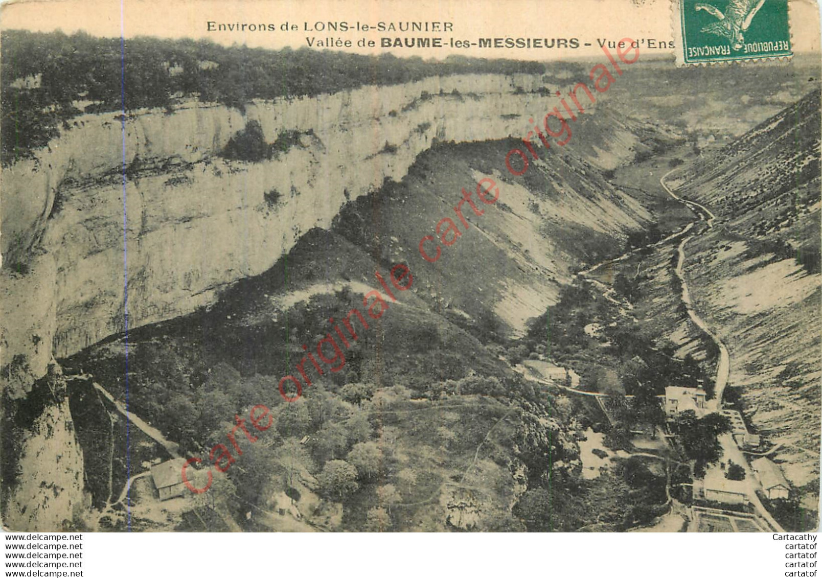 39. Vallée De BAUME LES MESSIEURS .  Vue D'ensemble. - Baume-les-Messieurs