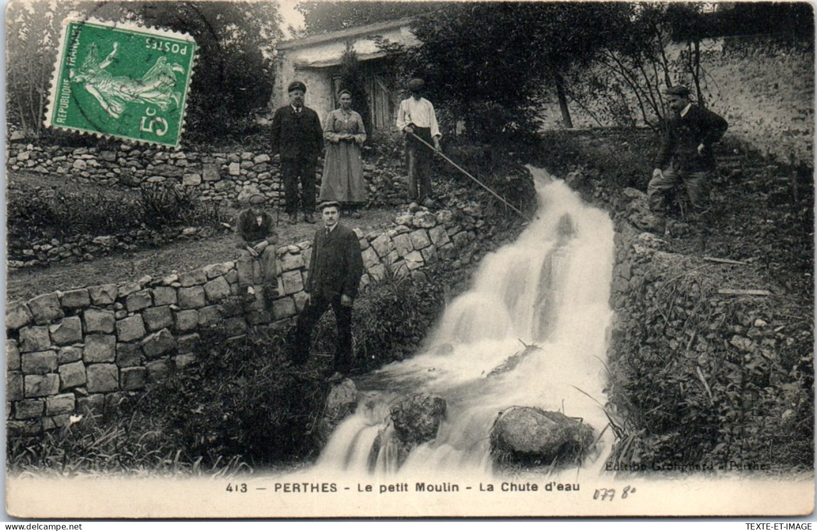 77 PERTHES - Le Petit Moulin, La Chute D'eau  - Perthes