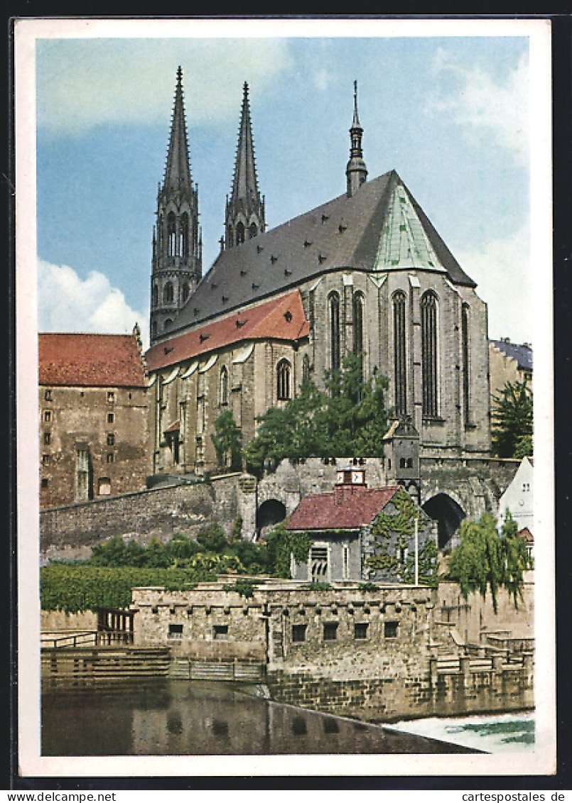 AK Görlitz, Peterskirche, Vom Wehr Gesehen  - Goerlitz
