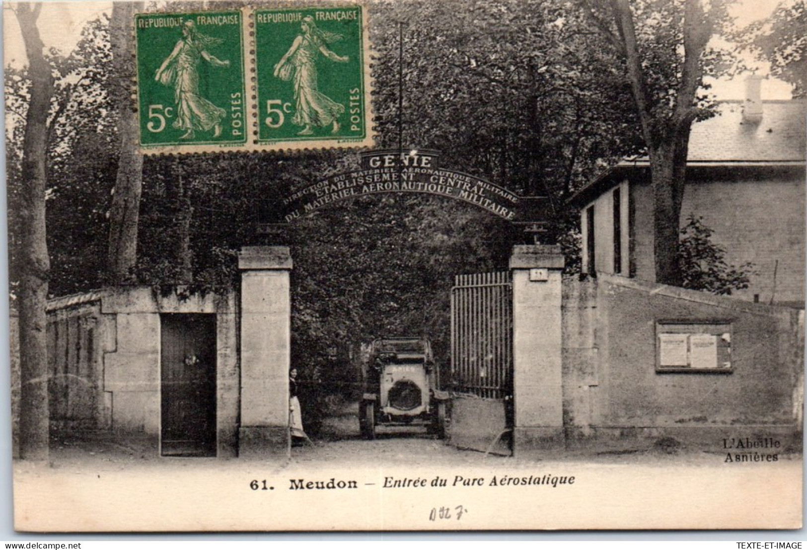 92 MEUDON - Entree Du Parc Aerostatique  - Meudon