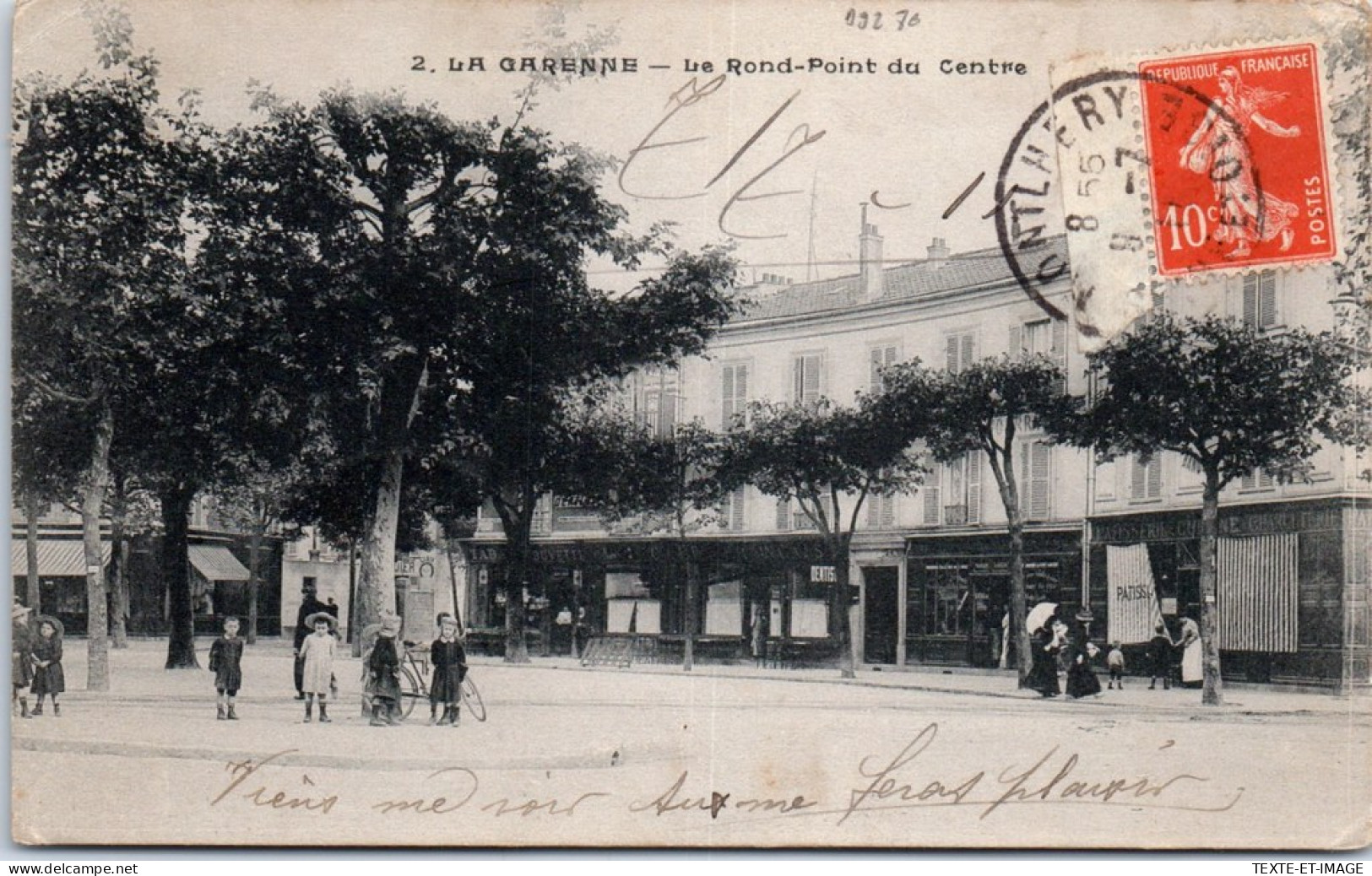 92 LA GARENNE - Le Rond Point Du Centre. - La Garenne Colombes