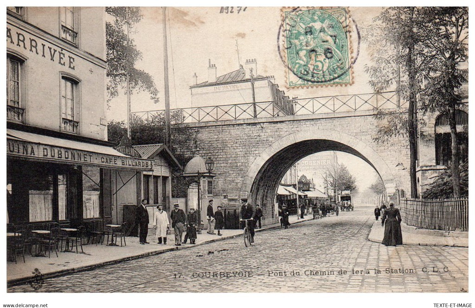 92 COURBEVOIE - Pont Du Chemin De Fer A La Station. - Courbevoie
