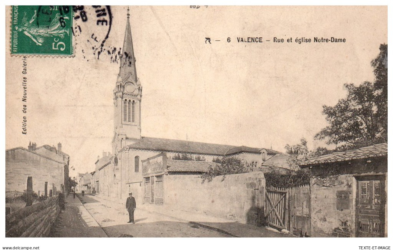 82 VALENCE - Rue Et Eglise Notre Dame. - Andere & Zonder Classificatie