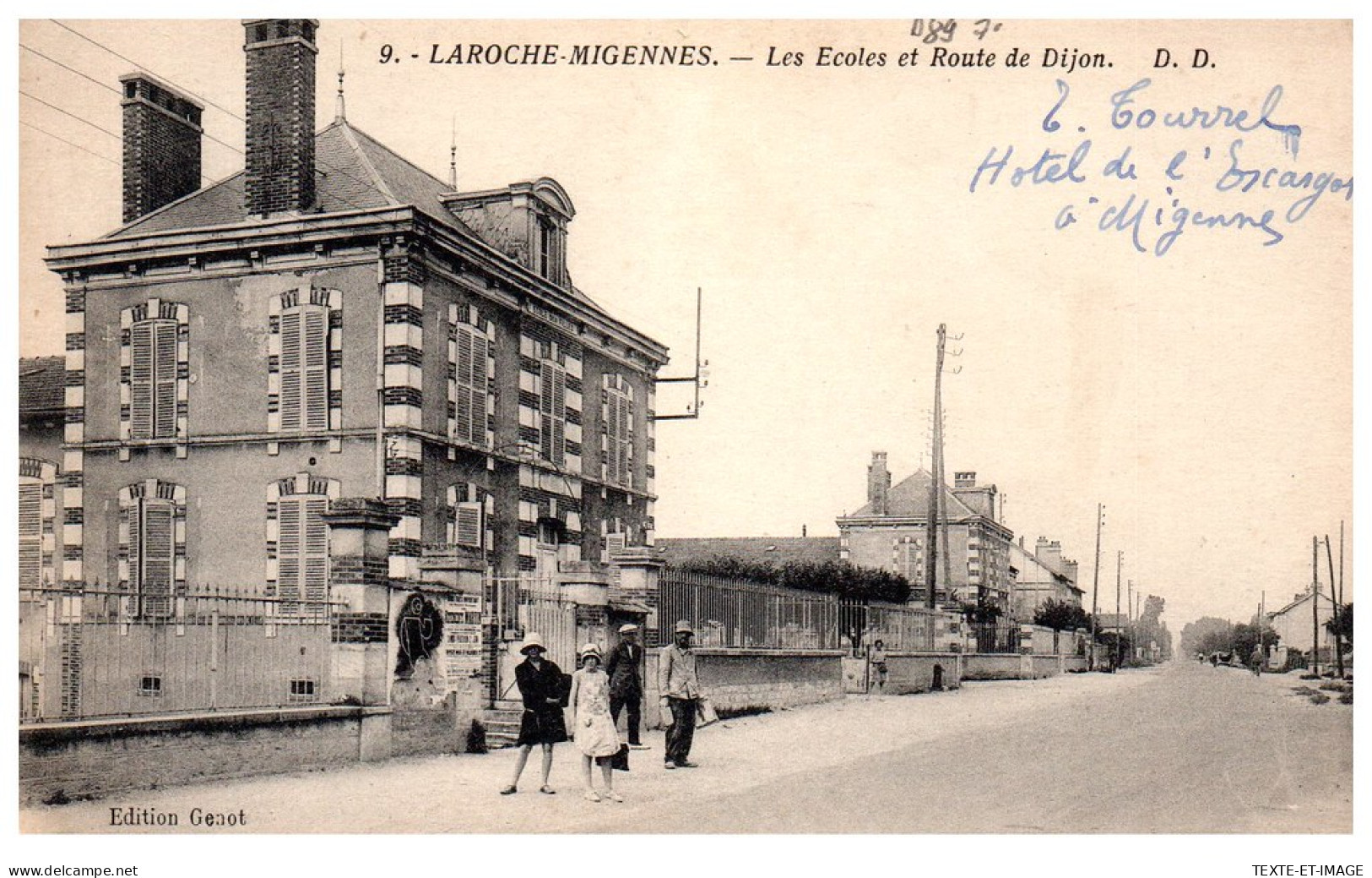 89 LAROCHE MIGENNES - Les Ecole Et Route De Dijon  - Migennes