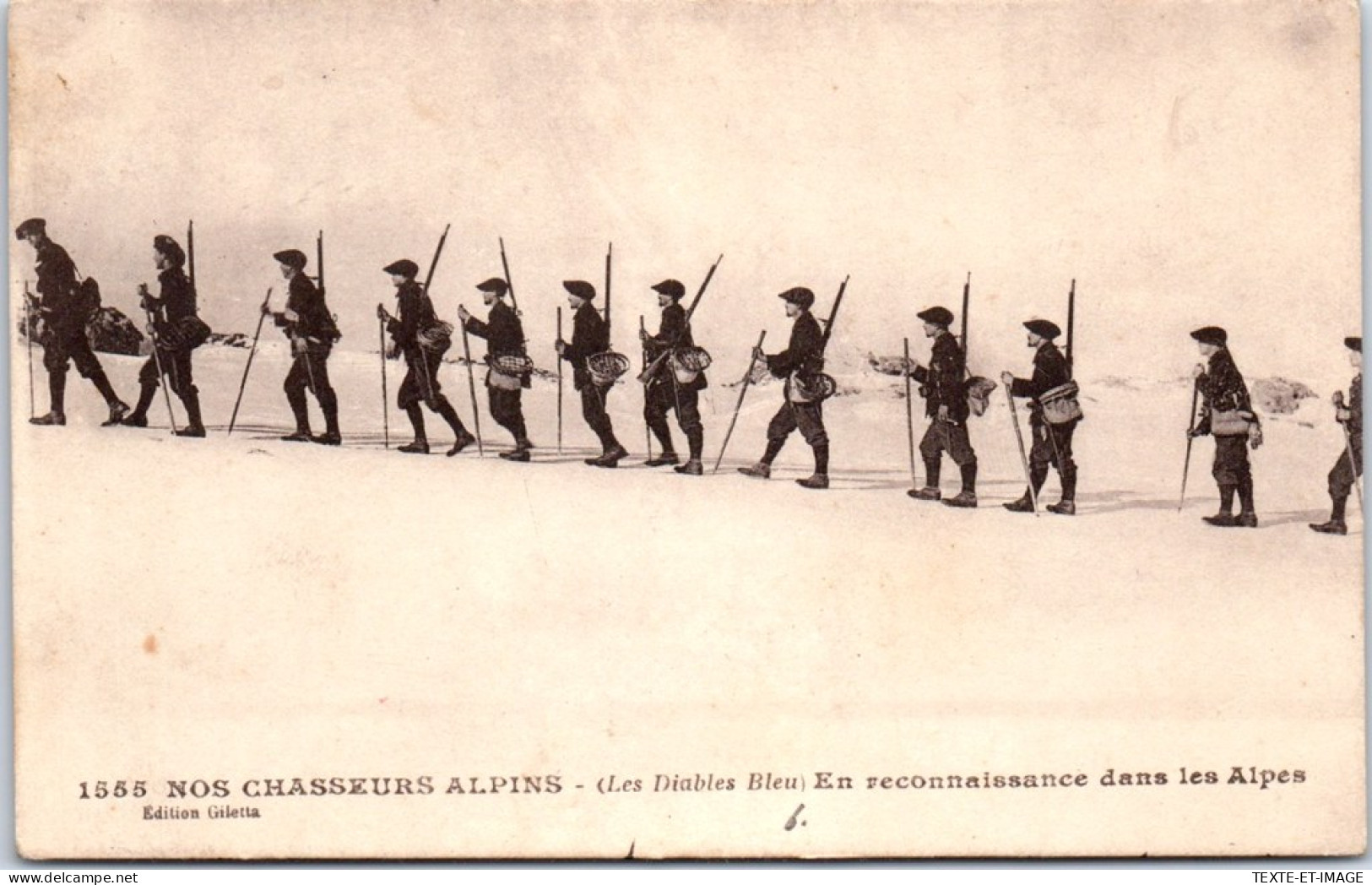 CHASSEURS ALPINS - Reconnaissance Dans Les Alpes  - Regimenten
