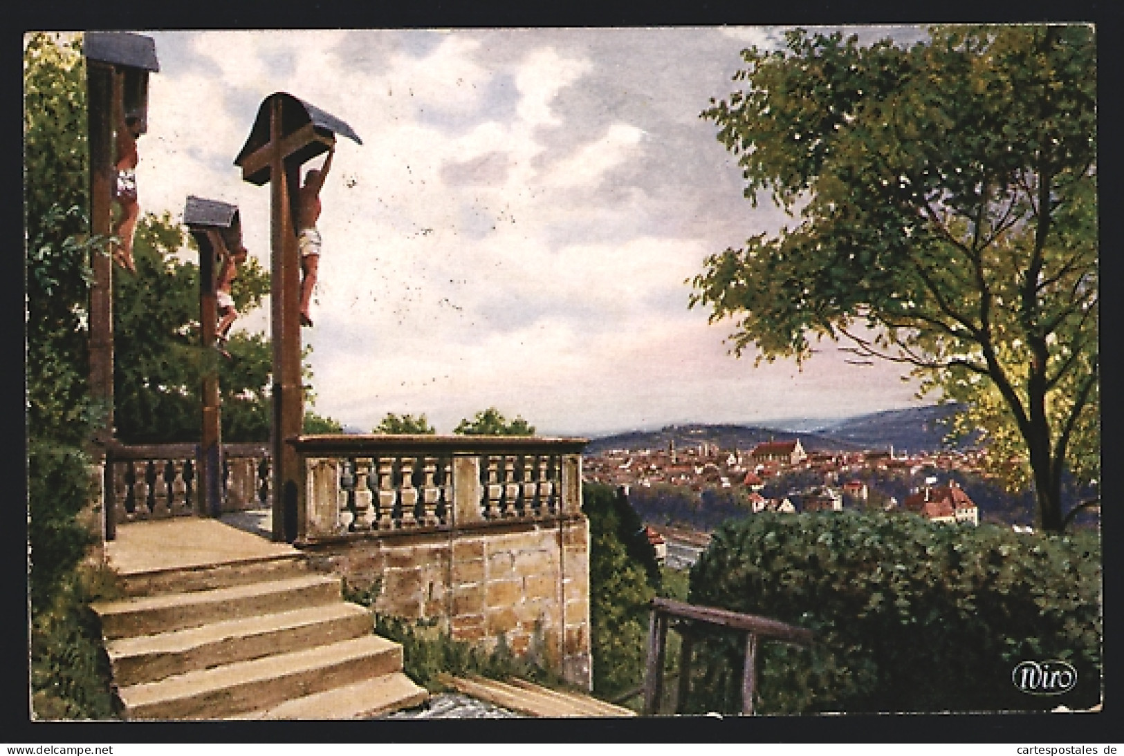 AK Schwäb. Gmünd, Blick Vom Salvator  - Schwäbisch Gmünd