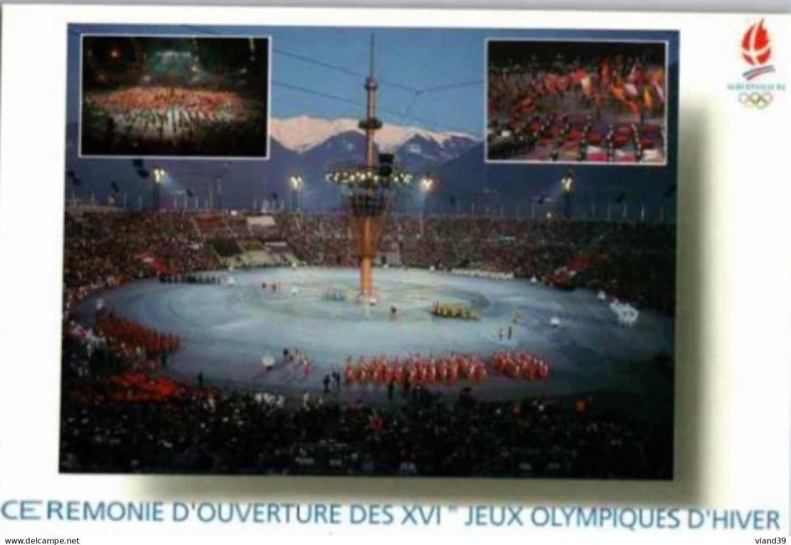 CEREMONIE De CLOTURE Des XVIe Jeux Olympiques D'hiver.        Non Circulée - Albertville