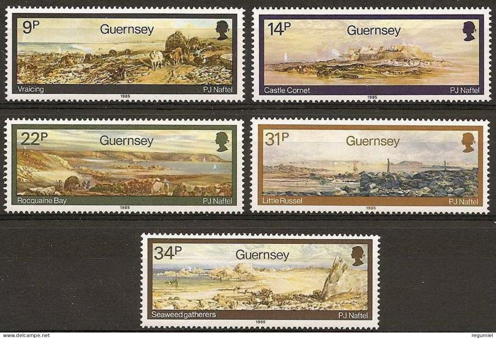 Guernsey 349/353 ** MNH. 1985 - Guernesey