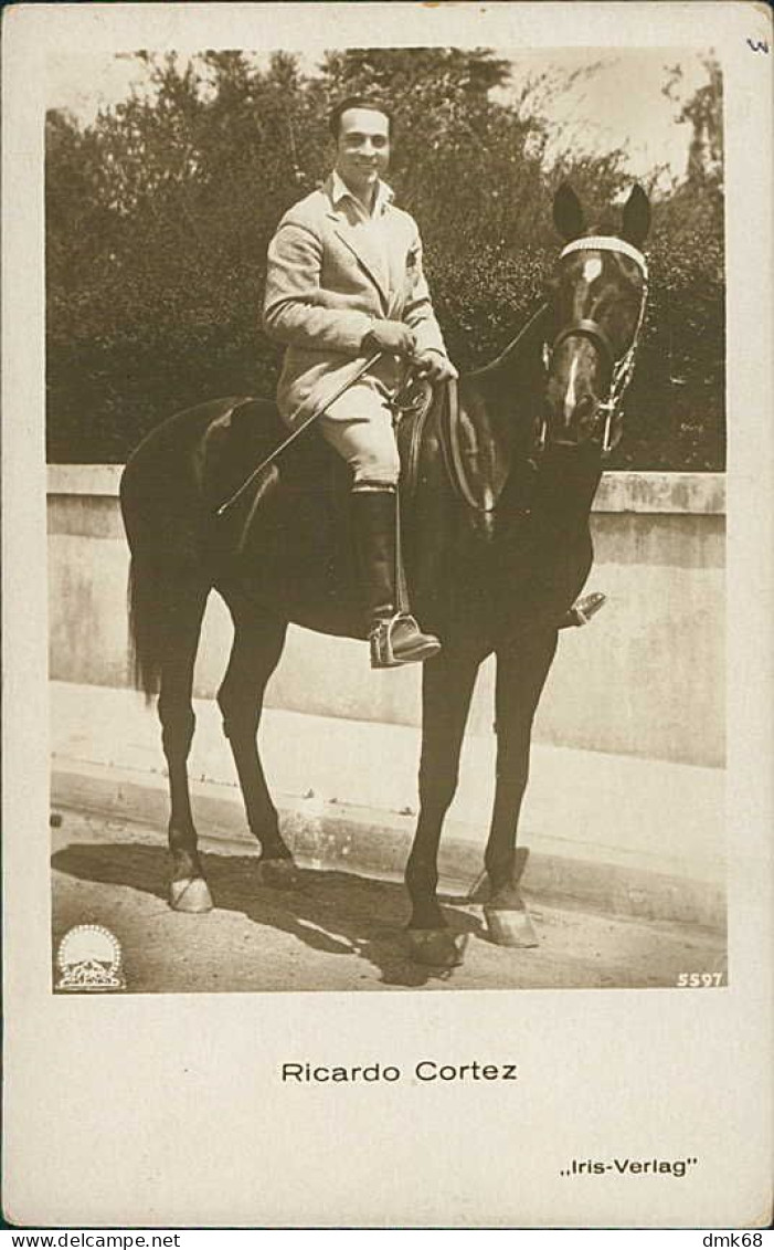 RICARDO CORTEZ (  NEW YORK  ) ACTOR - EDIT IRIS - RPPC POSTCARD 1920s  (TEM540) - Entertainers