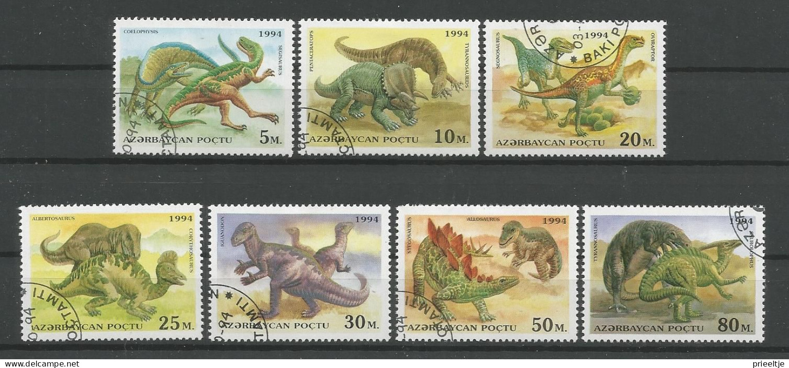 Azerbeidjan 1994 Prehistoric Fauna Y.T. 156/162  (0) - Azerbaïjan