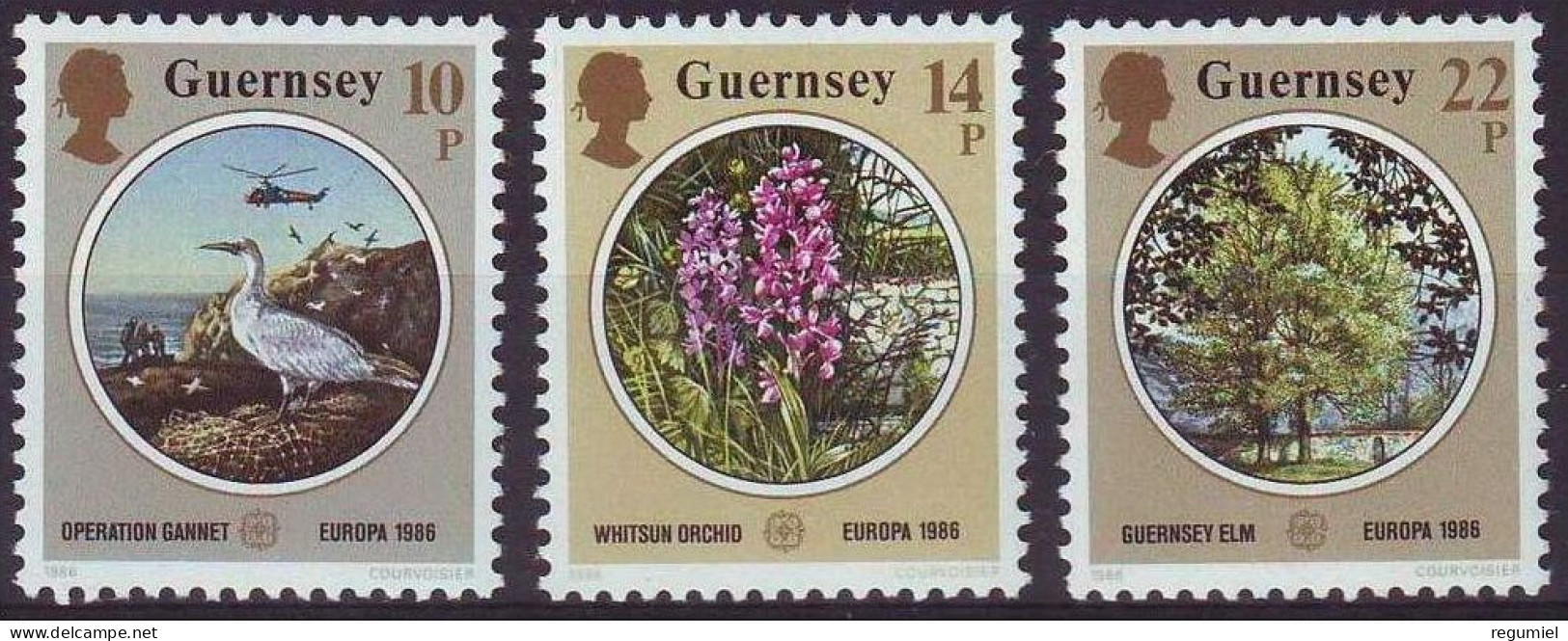 Guernsey 359/361 ** MNH. 1986 - Guernesey