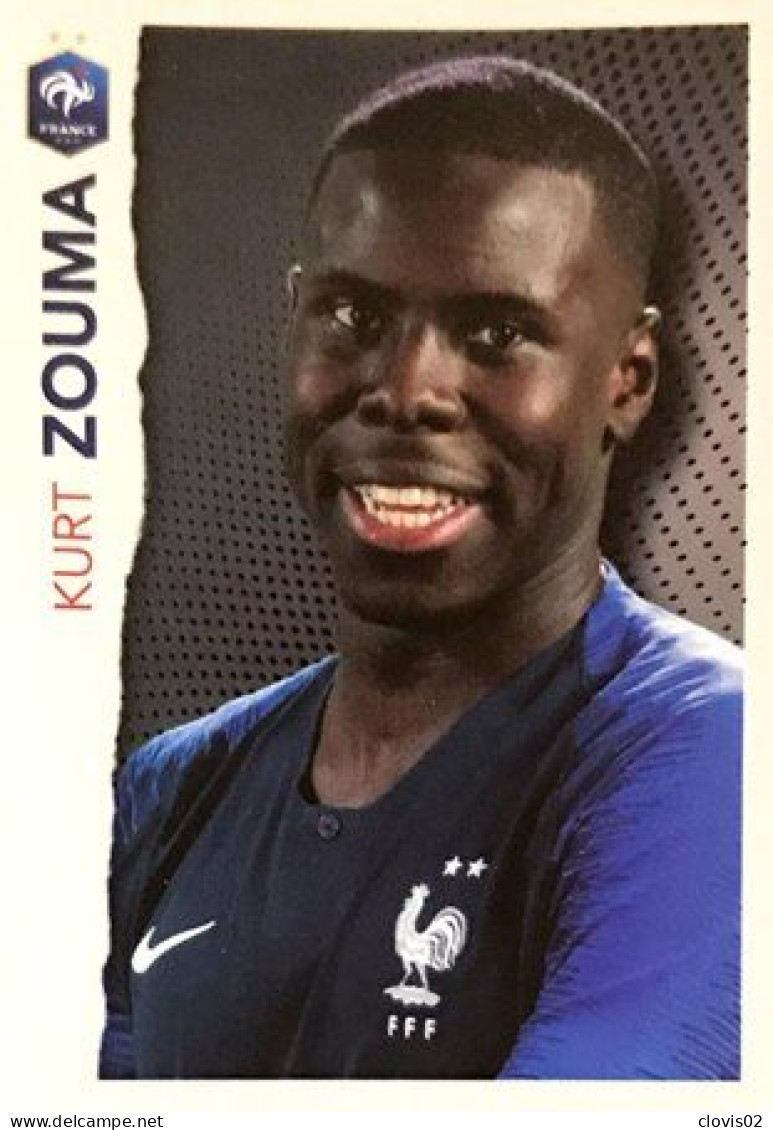 14 Kurt Zouma - Panini Football Au Plus Près Des Bleus Intermarché 2020 Sticker Vignette - Andere & Zonder Classificatie
