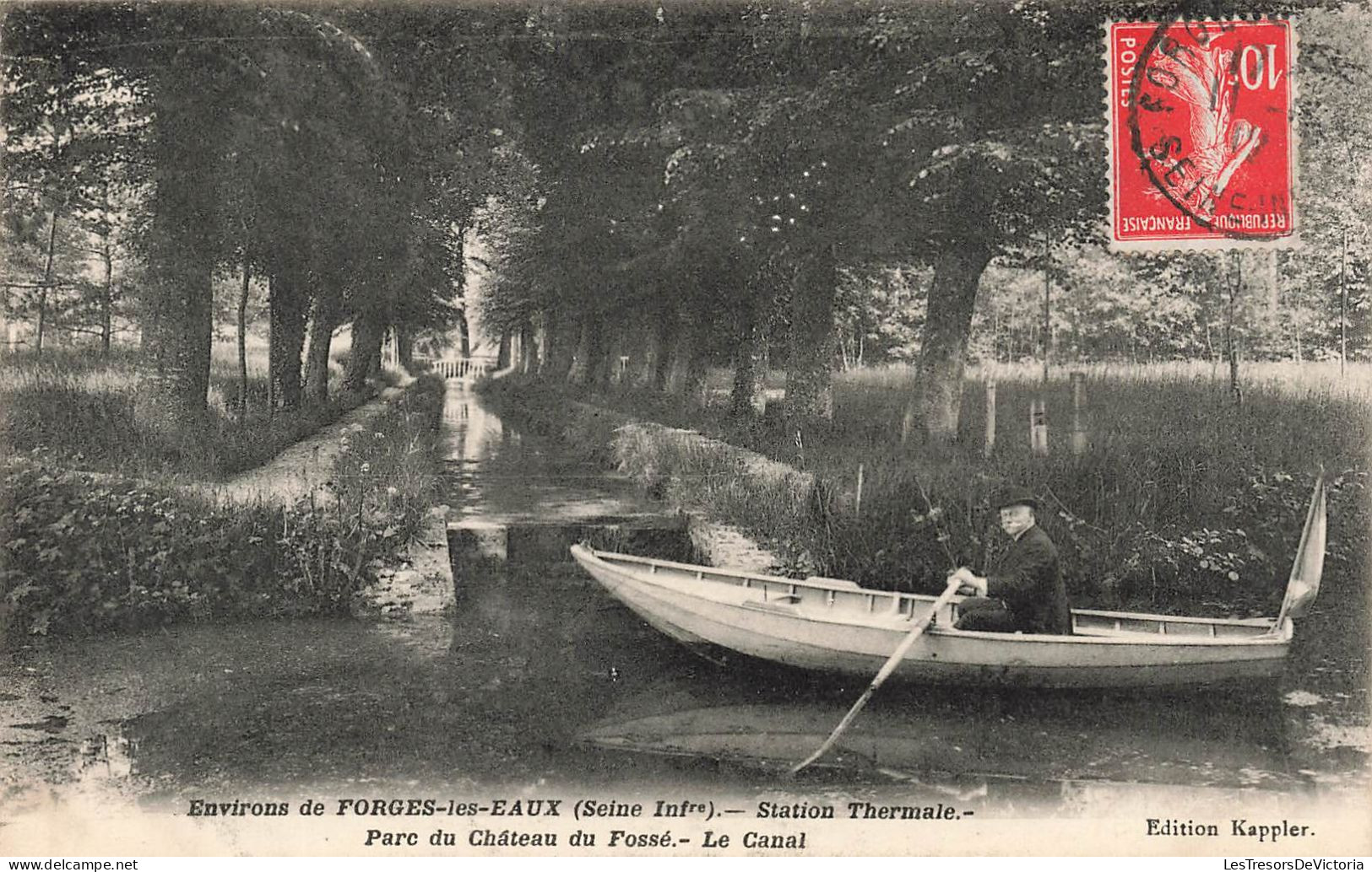 FRANCE - Environs De Forges Les Eaux - Station Thermale - Parc Du Château Du Fossé - Le Canal - Carte Postale Ancienne - Forges Les Eaux