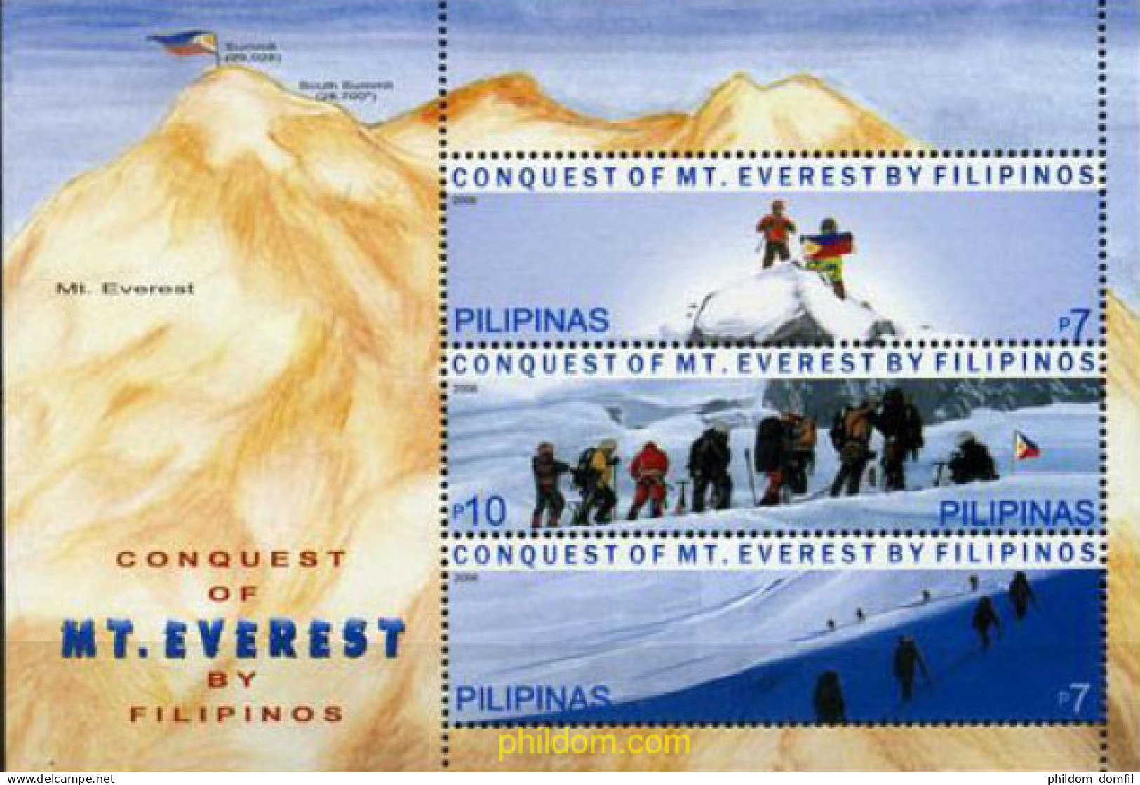 207164 MNH FILIPINAS 2007 CONQUISTA DEL EVEREST. - Filipinas