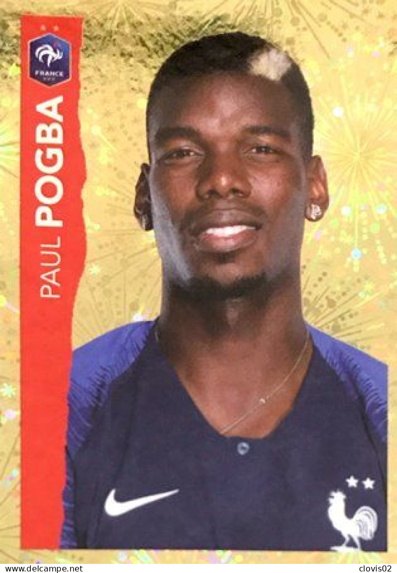 19 Paul Pogba - Panini Football Au Plus Près Des Bleus Intermarché 2020 Sticker Vignette - Sonstige & Ohne Zuordnung