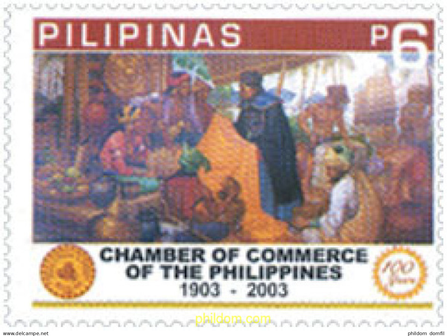 136728 MNH FILIPINAS 2003 CENTENARIO DE LA CAMARA DE COMERCIO - Filipinas