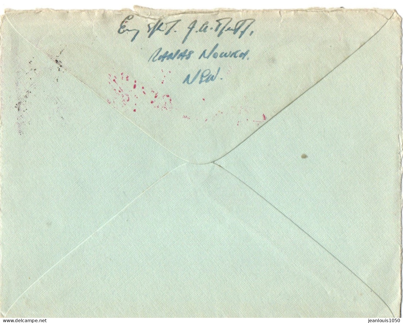 AUSTRALIE YT N°196 SEUL SUR LETTRE MILITAIRE OBLITERE  POUR SYDNEY GRIFFE SERVICE MARINE - Lettres & Documents