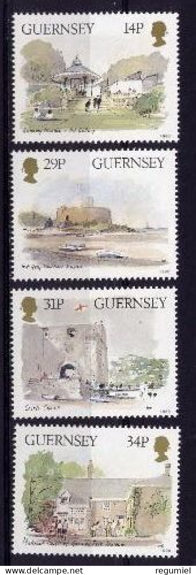 Guernsey 371/374 ** MNH. 1986 - Guernesey