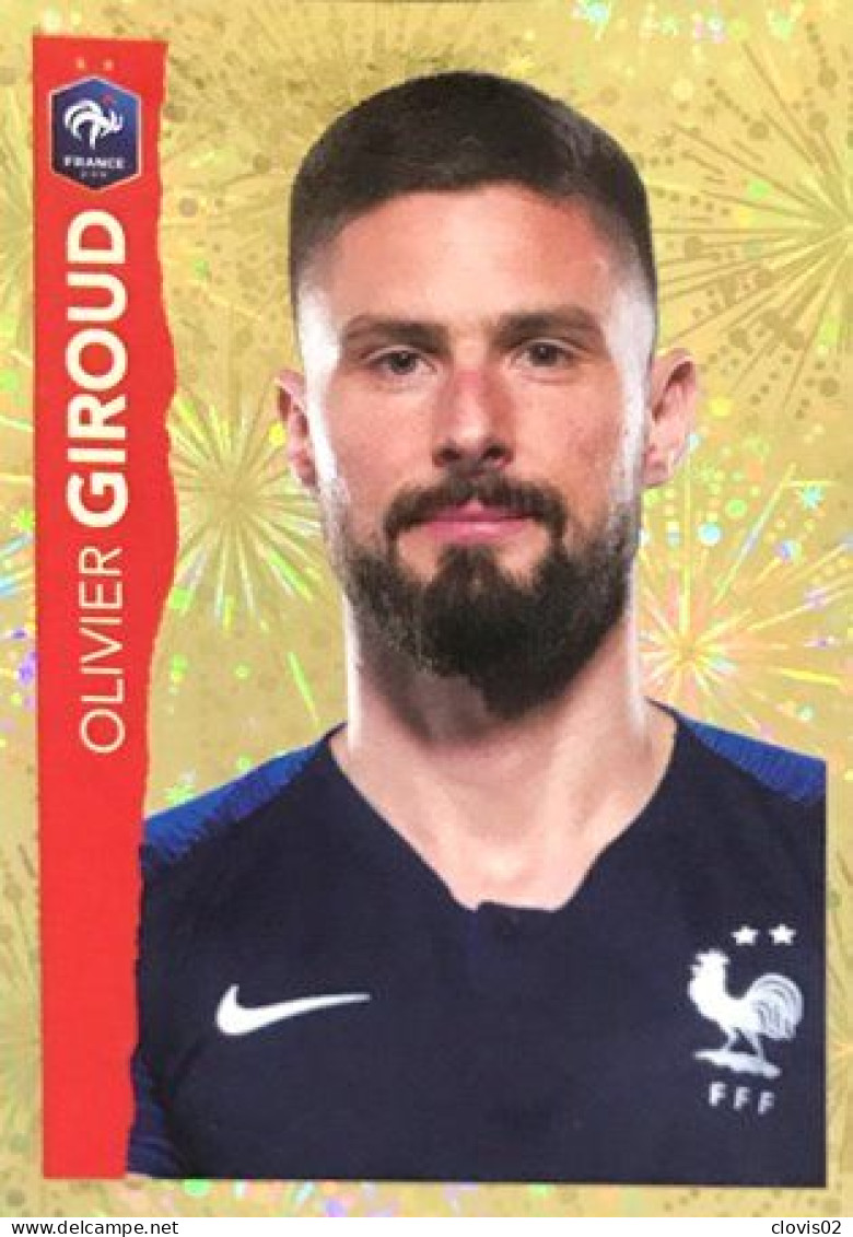23 Olivier Giroud - Panini Football Au Plus Près Des Bleus Intermarché 2020 Sticker Vignette - Altri & Non Classificati