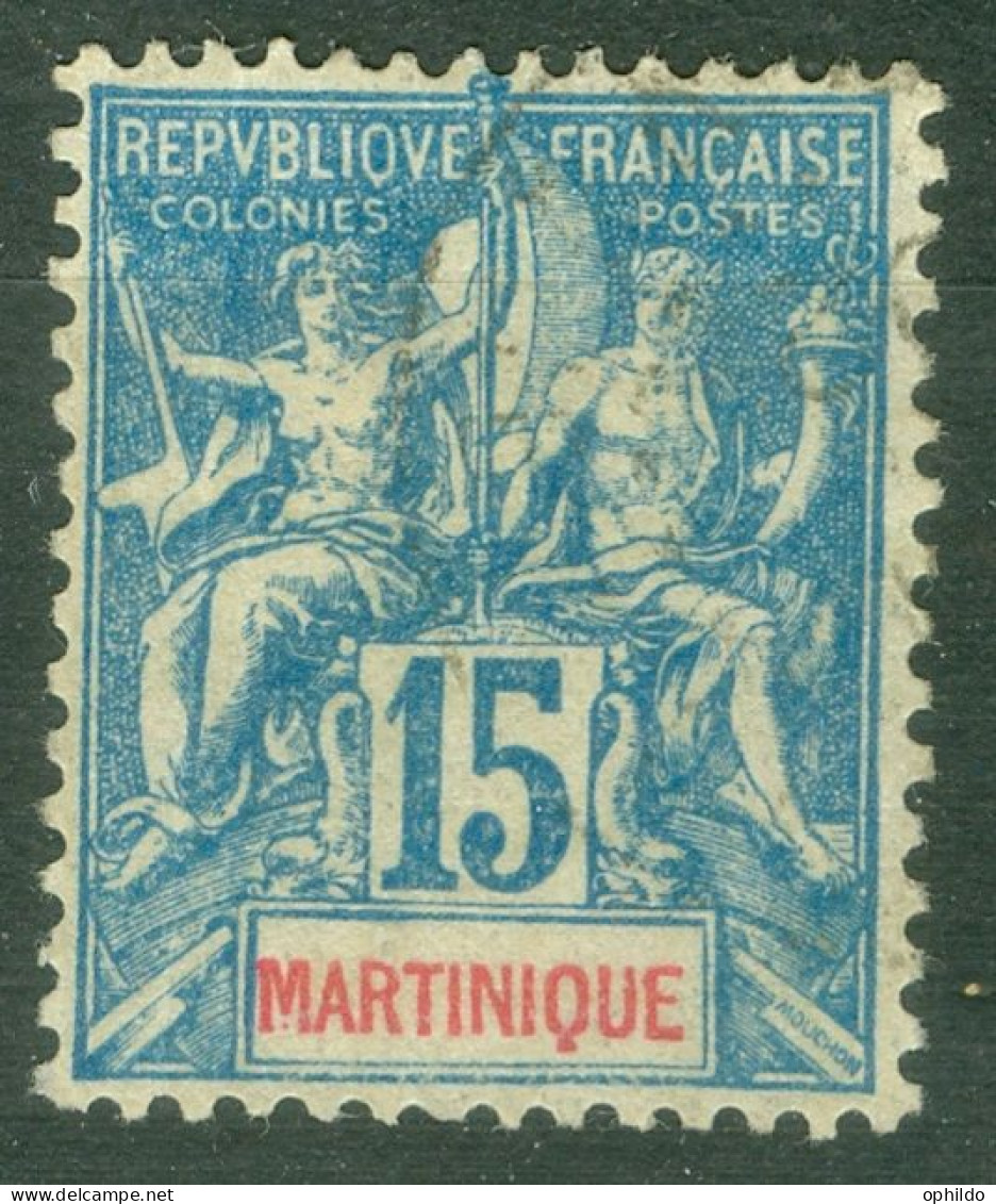 Martinique 36 Ob B/TB - Used Stamps