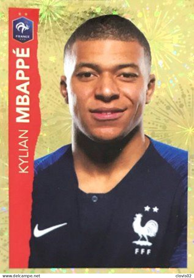 26 Kylian Mbappé - Panini Football Au Plus Près Des Bleus Intermarché 2020 Sticker Vignette - Altri & Non Classificati